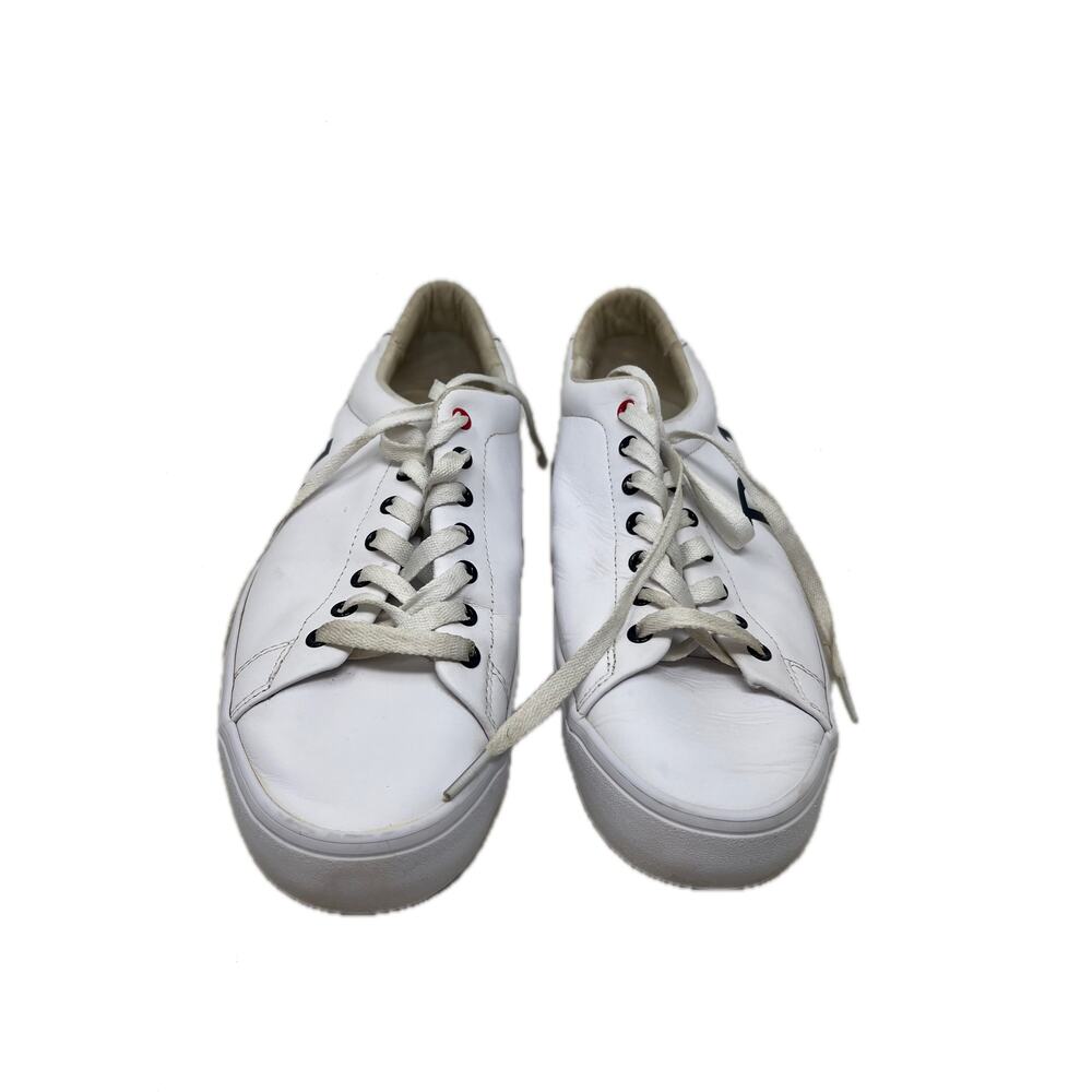 Polo Ralph Lauren Longwood Logo White Black Shoes Mens 10.5